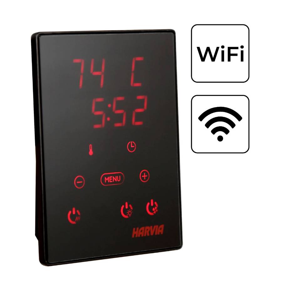 Harvia Wi-Fi sauna heater control panel